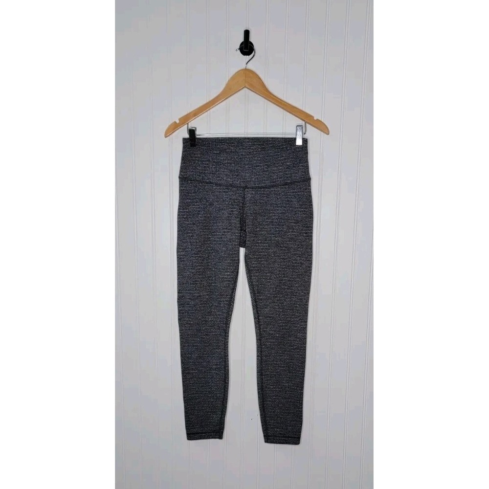 Lululemon Wunder Under High Rise Leggings Women's Size 6/8 Coco Pique Black